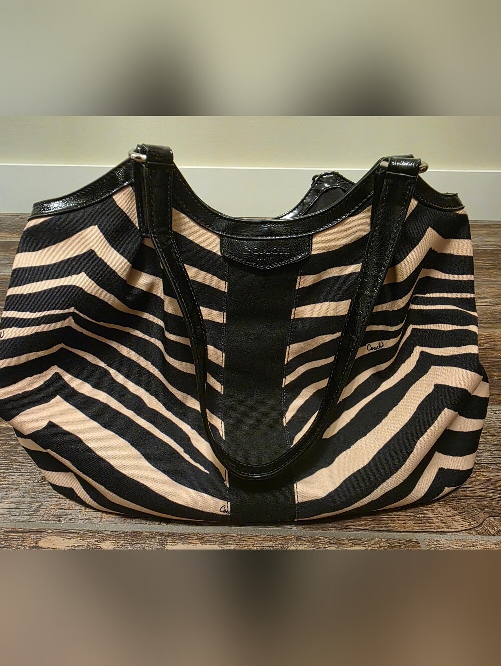 Coach Zebra Print Purse